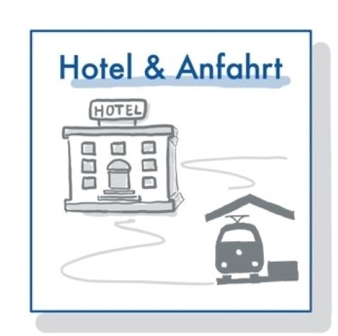 Kachel mit Hotel und Anfahrt